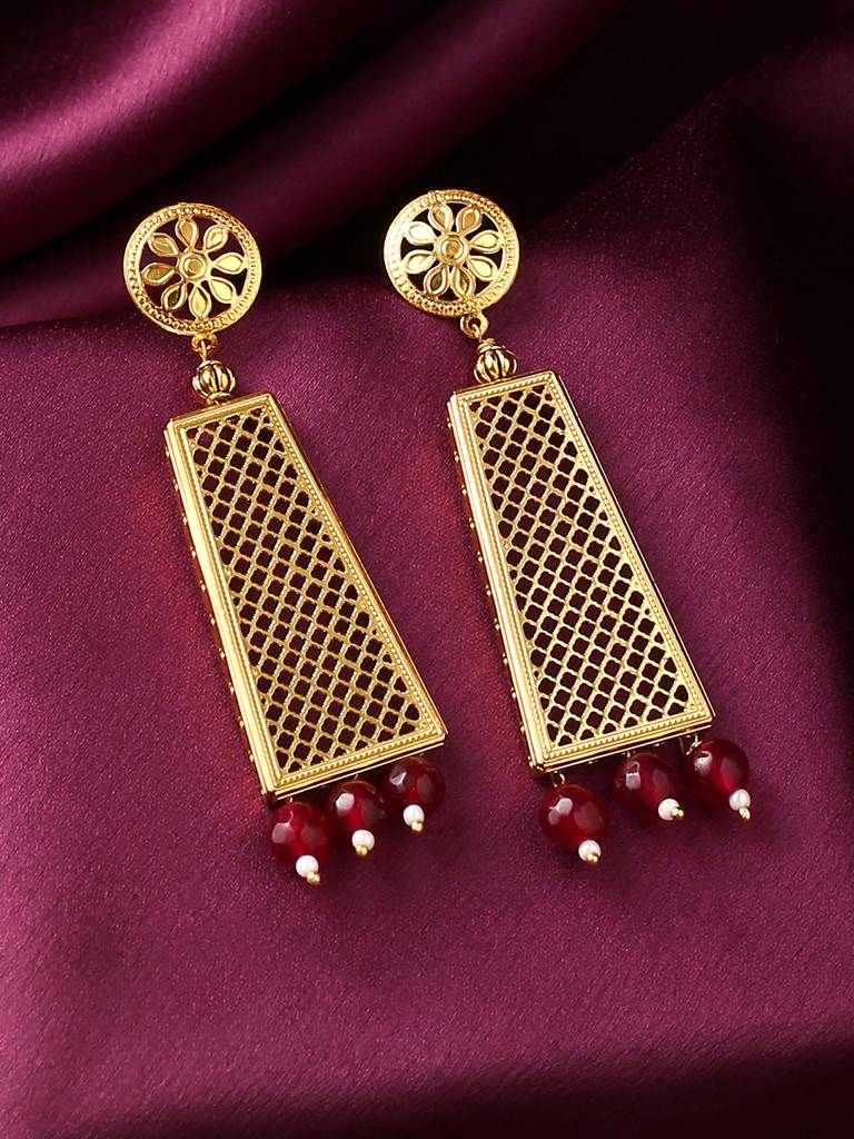 Rooh Pink Earrings : ABACE08