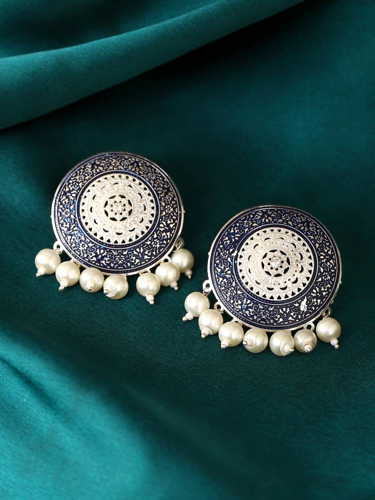 Falak Silver Studs : ABACE10