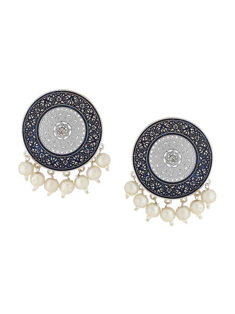 Falak Silver Studs : ABACE10