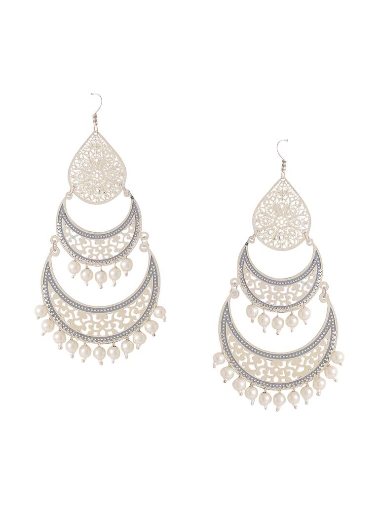 Silver Aliya Chandbali : ABACE14