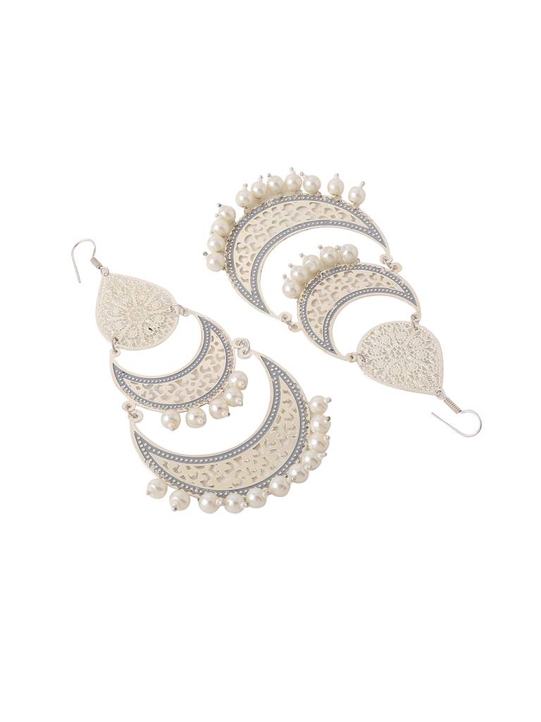Silver Aliya Chandbali : ABACE14