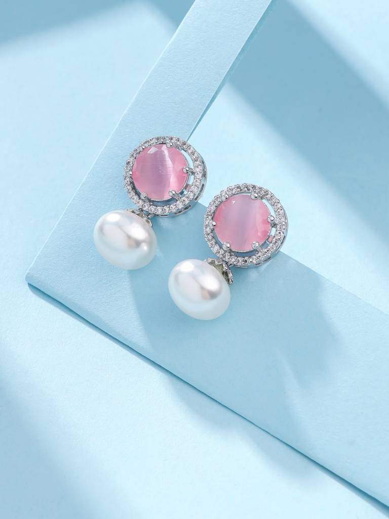 Silver Plated Ad Studs For Women : ABDE14