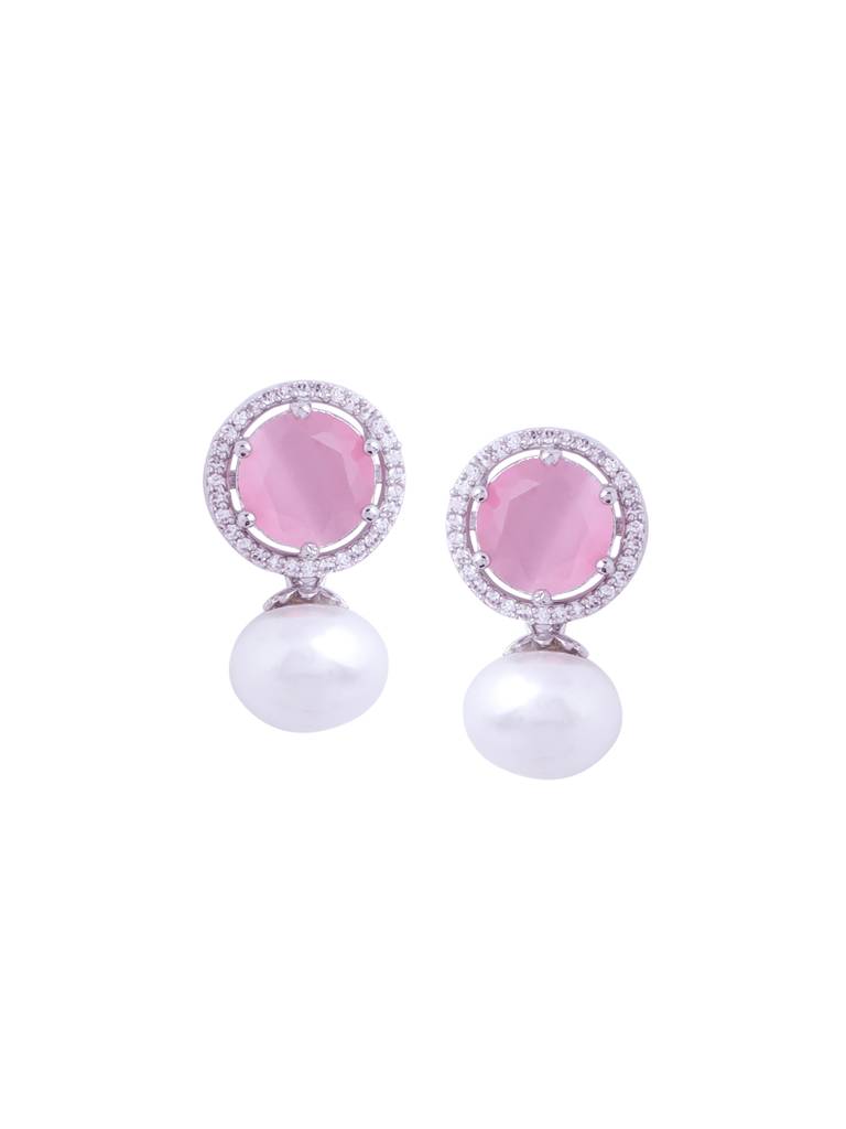 Silver Plated Ad Studs For Women : ABDE14