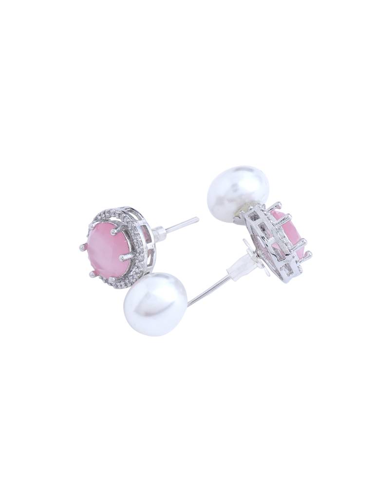 Silver Plated Ad Studs For Women : ABDE14