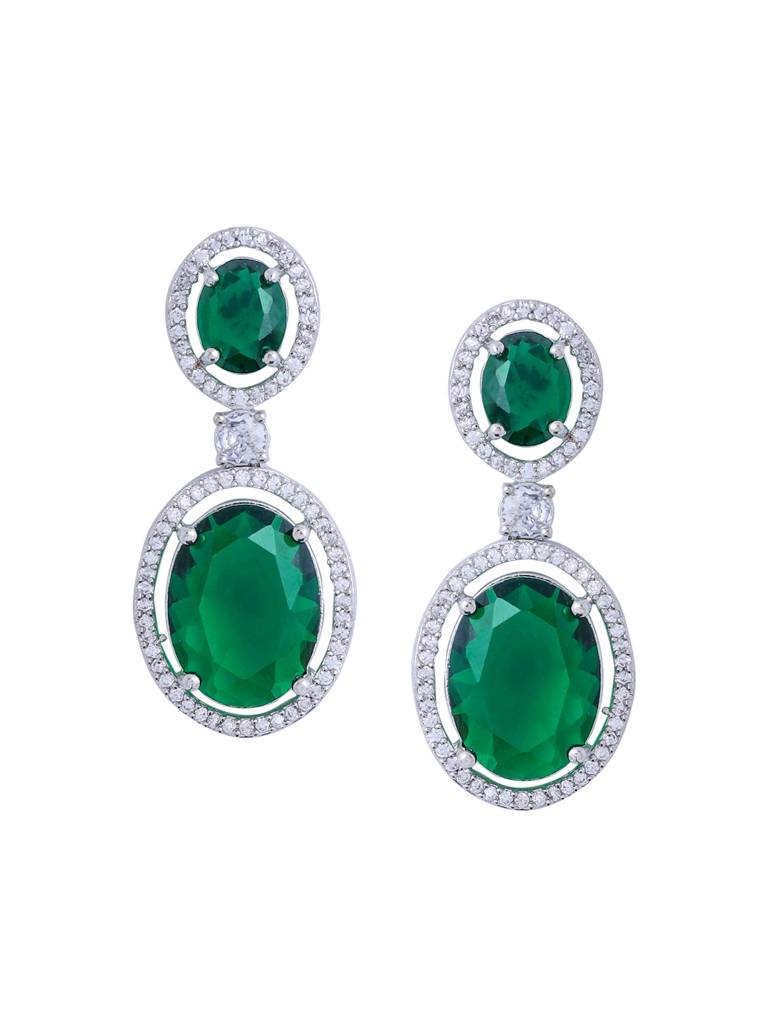 Silver Plated Ad Drop Earrings : ABDE16