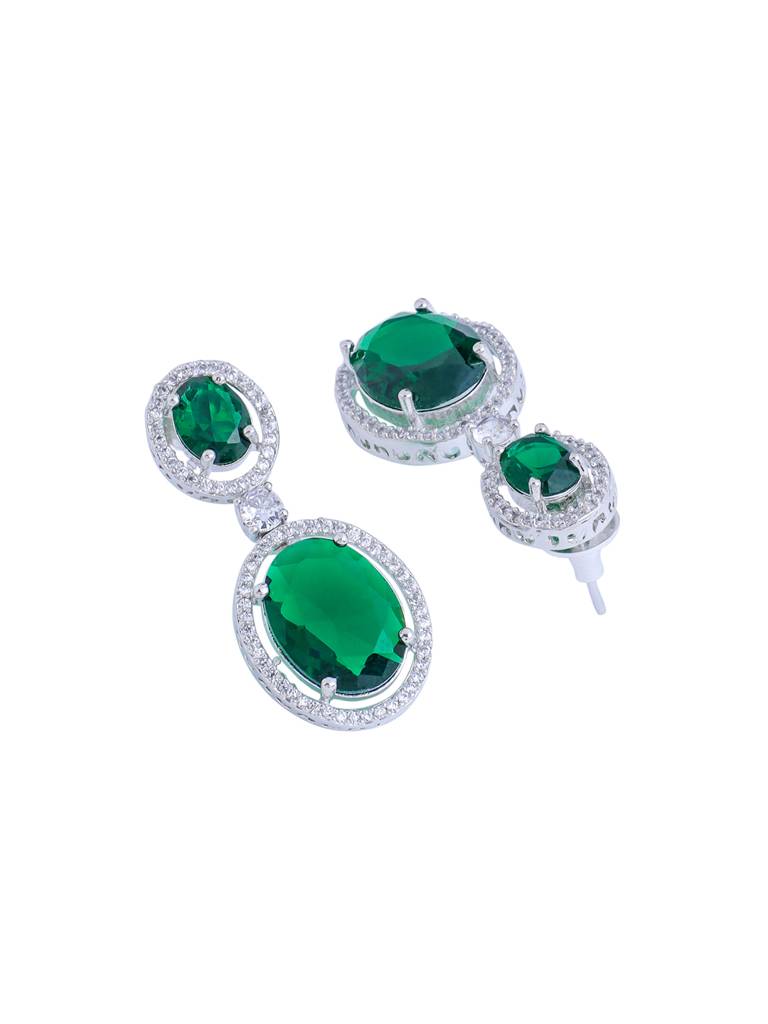 Silver Plated Ad Drop Earrings : ABDE16