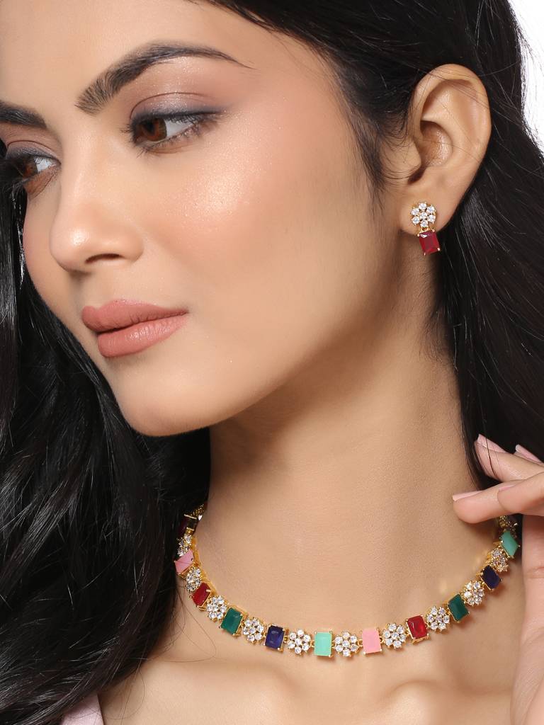Multicolor Jewellery Set : ABDJS01