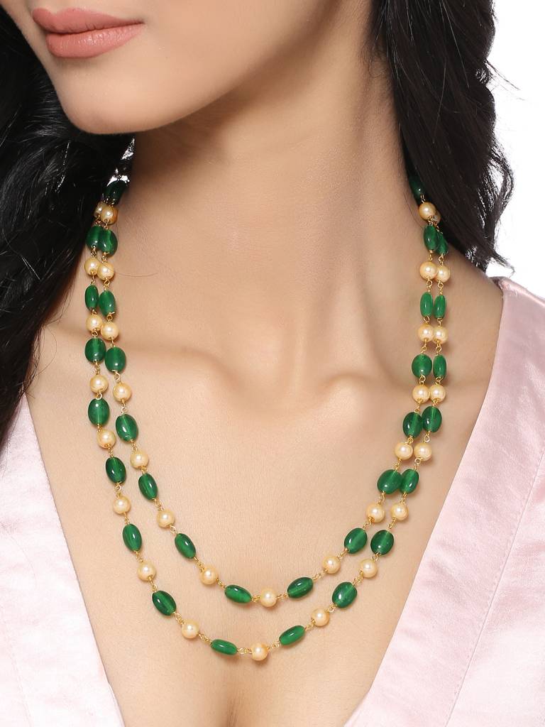 Green Noor Necklace : ABDN01
