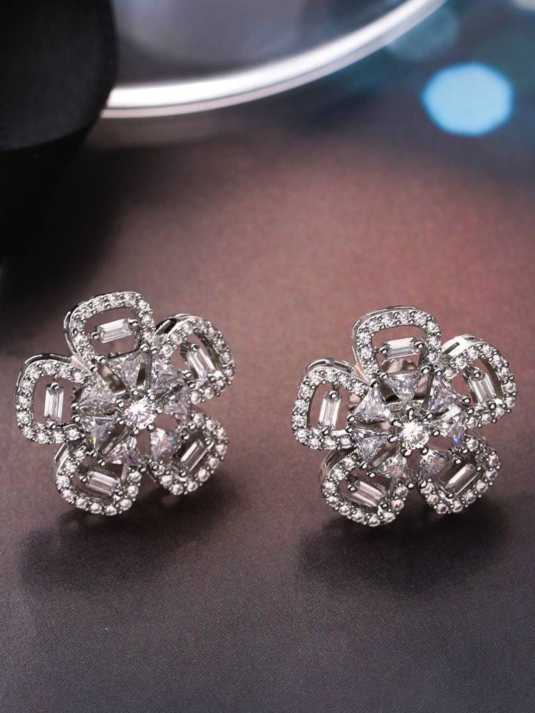 Floral Ad Studs : ABDWE06