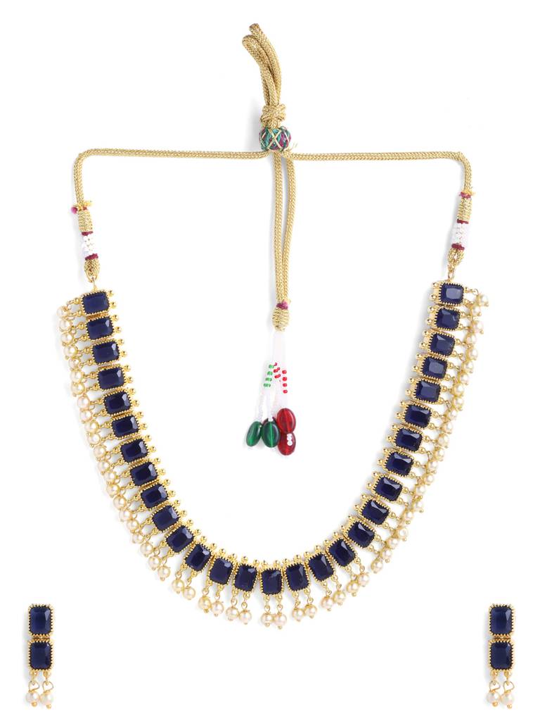 Blue Stone Jewellery Set : ABGDJS08