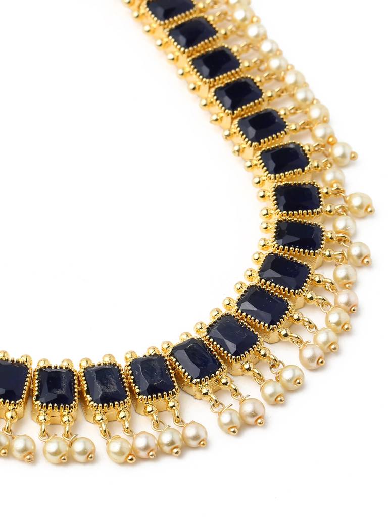 Blue Stone Jewellery Set : ABGDJS08