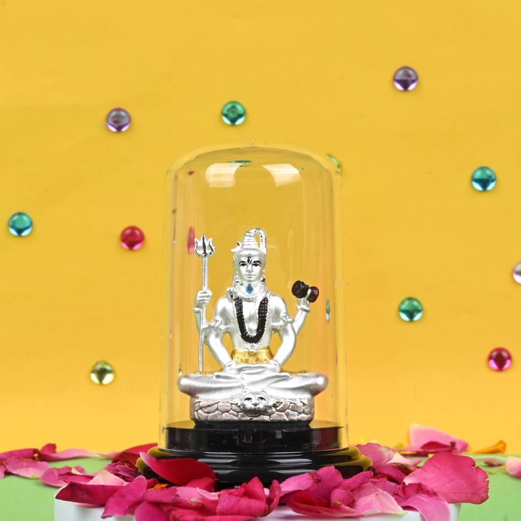 Touch925 999 Silver Lord Shiva Aura Idol : ABI28