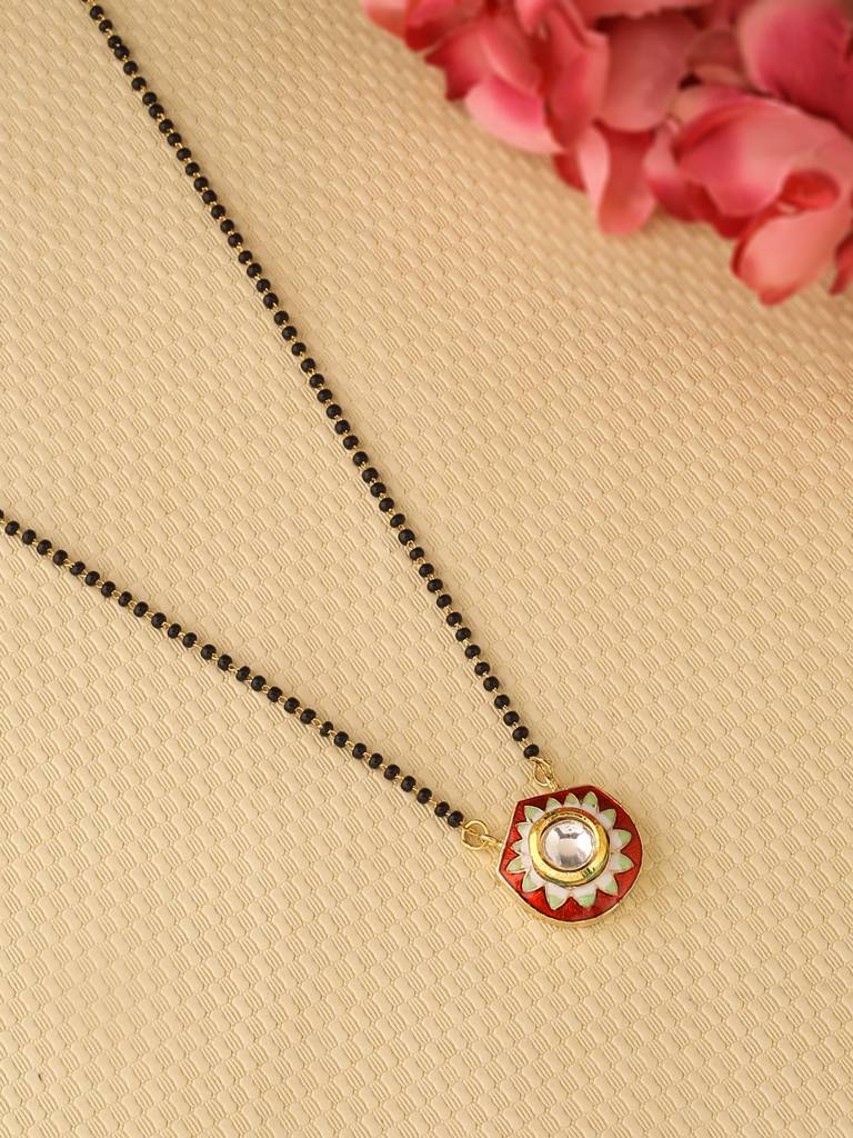 Meena Handcrafted Pentagon Mangalsutra : ABMJMS01