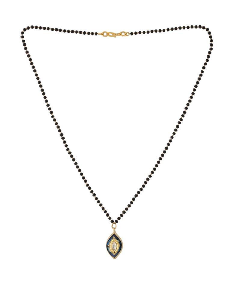 Meena Handcrafted Blue Marquise Mangalsutra : ABMJMS05
