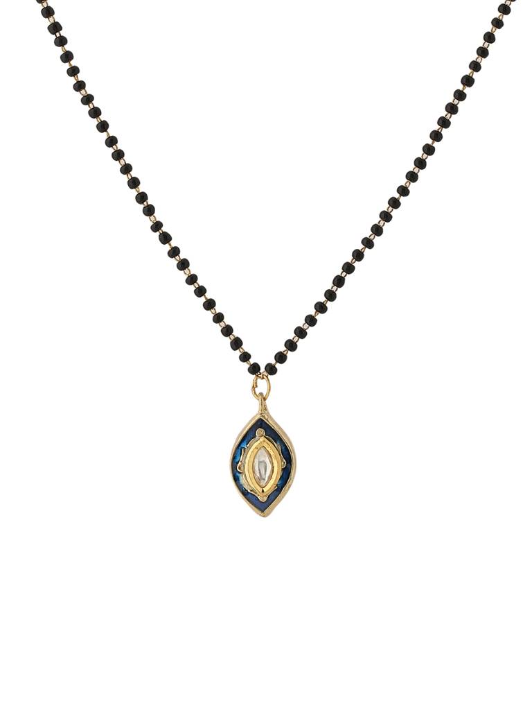 Meena Handcrafted Blue Marquise Mangalsutra : ABMJMS05
