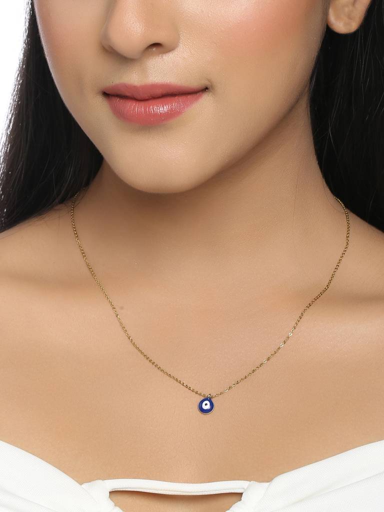 Blue Evil Eye Necklace : ABOAN01