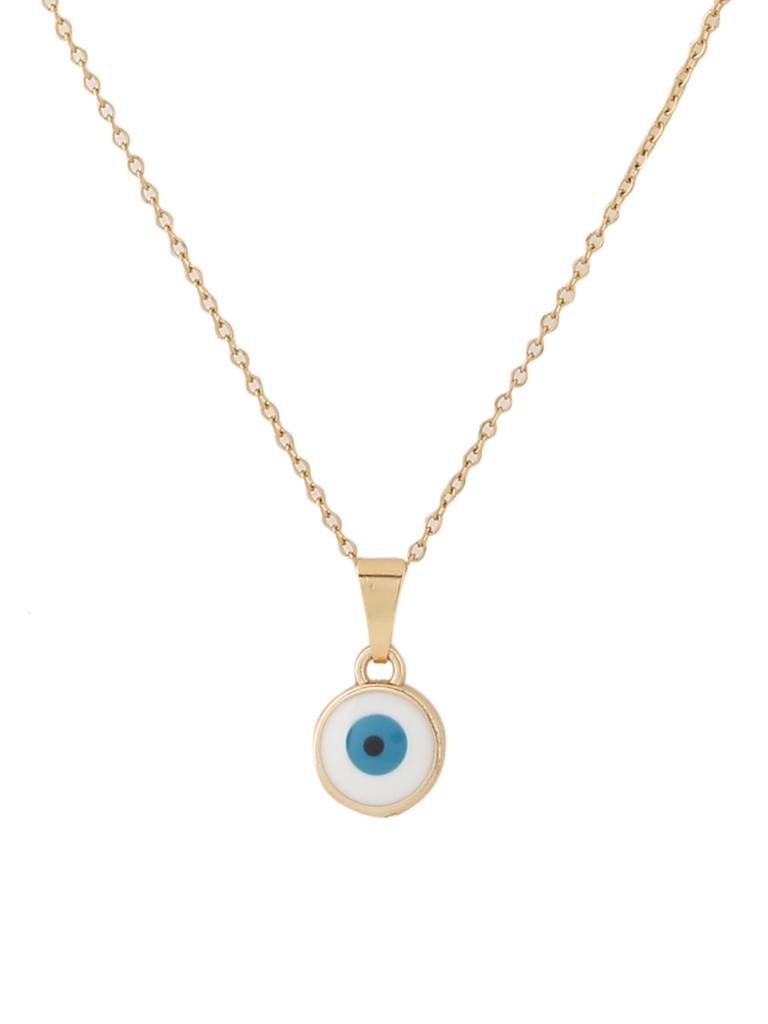 White Evil Eye Necklace : ABOAN02