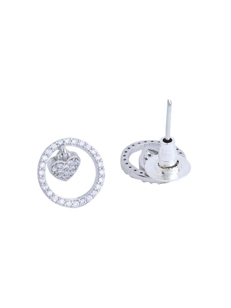 Silver Plated Heart Shaped Pendant Set : ABOAPS03