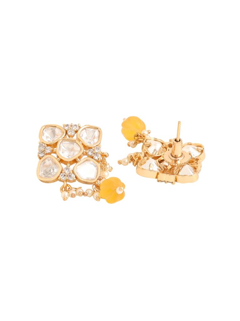 Gold Plated Kundan Earrings : ABPKE03