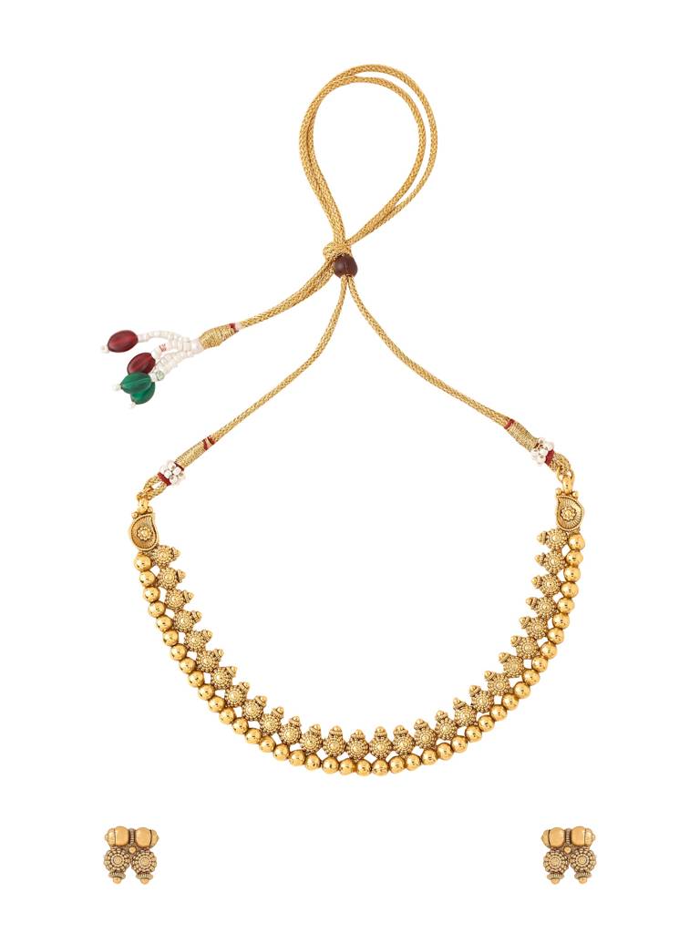 Gold Plated Necklace Set : ABPKJS05