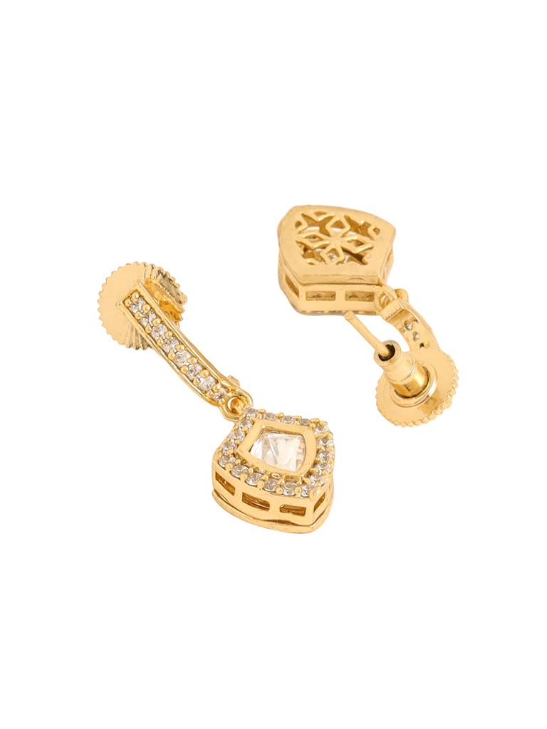 Gold Plated Kundan Pendant Set For Women : ABPKPS01