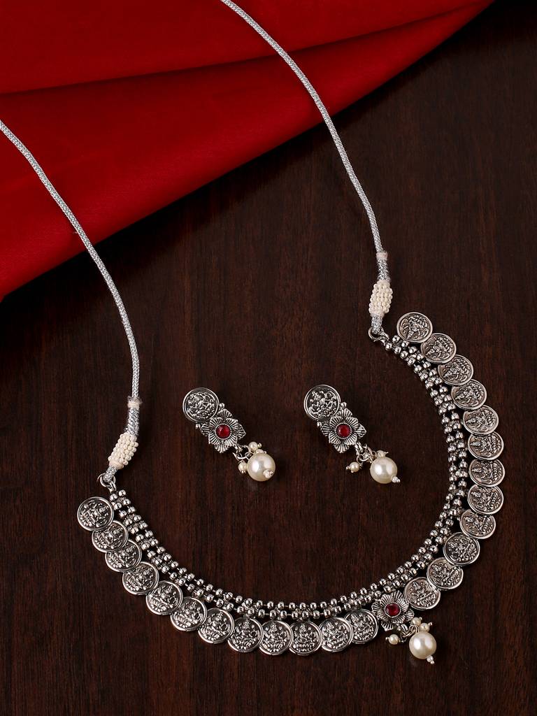 Silver Coin Jewellery Set : ABRSJS06