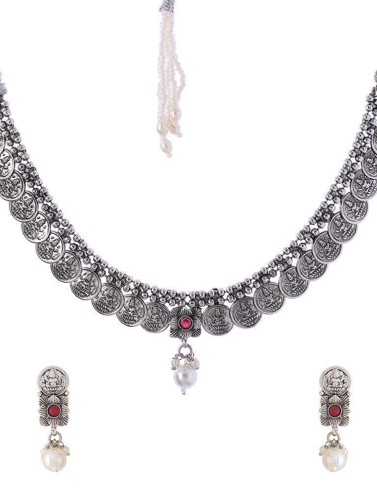 Silver Coin Jewellery Set : ABRSJS06