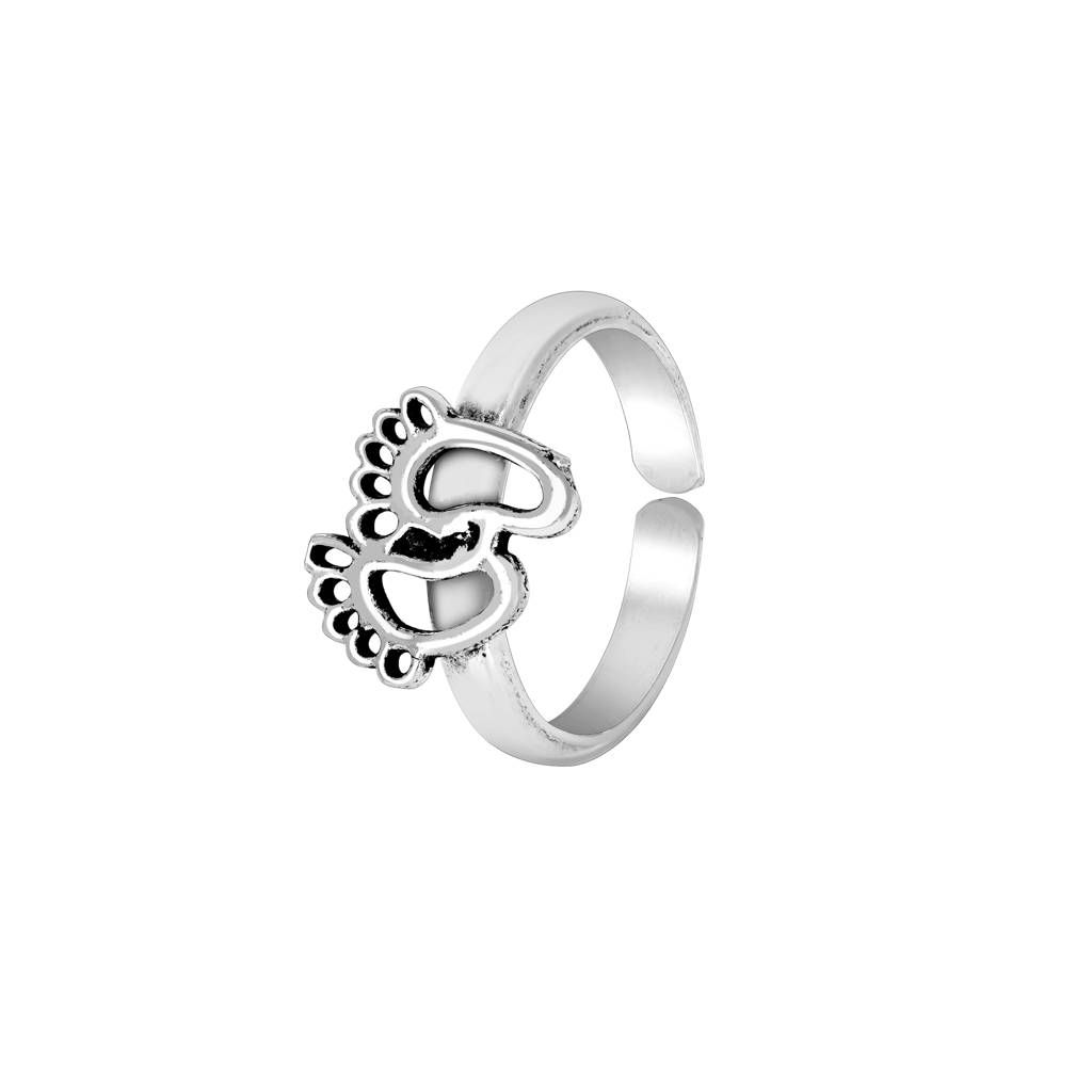 Little Feet Silver Toe Ring : ABTR563