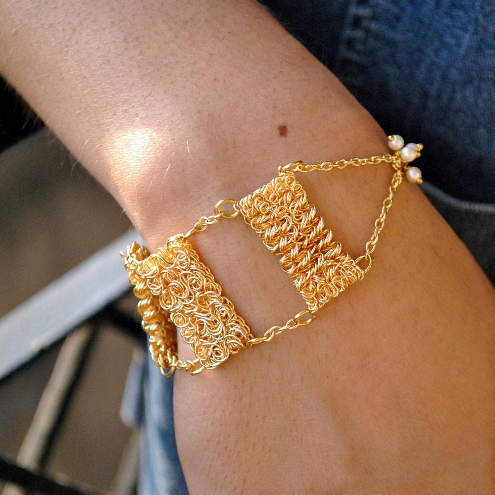 Triple Mesh Bars Bracelets : ACB001