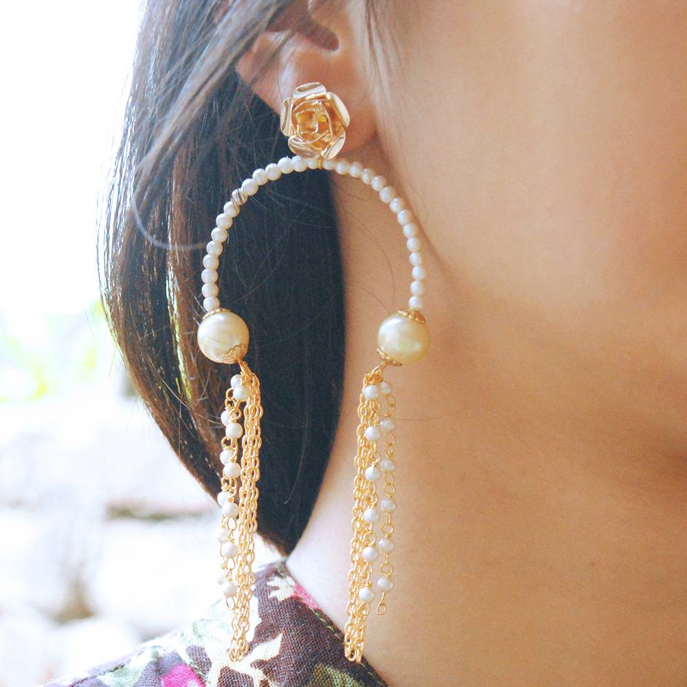 Pearly Inverted Hoops : ACE168