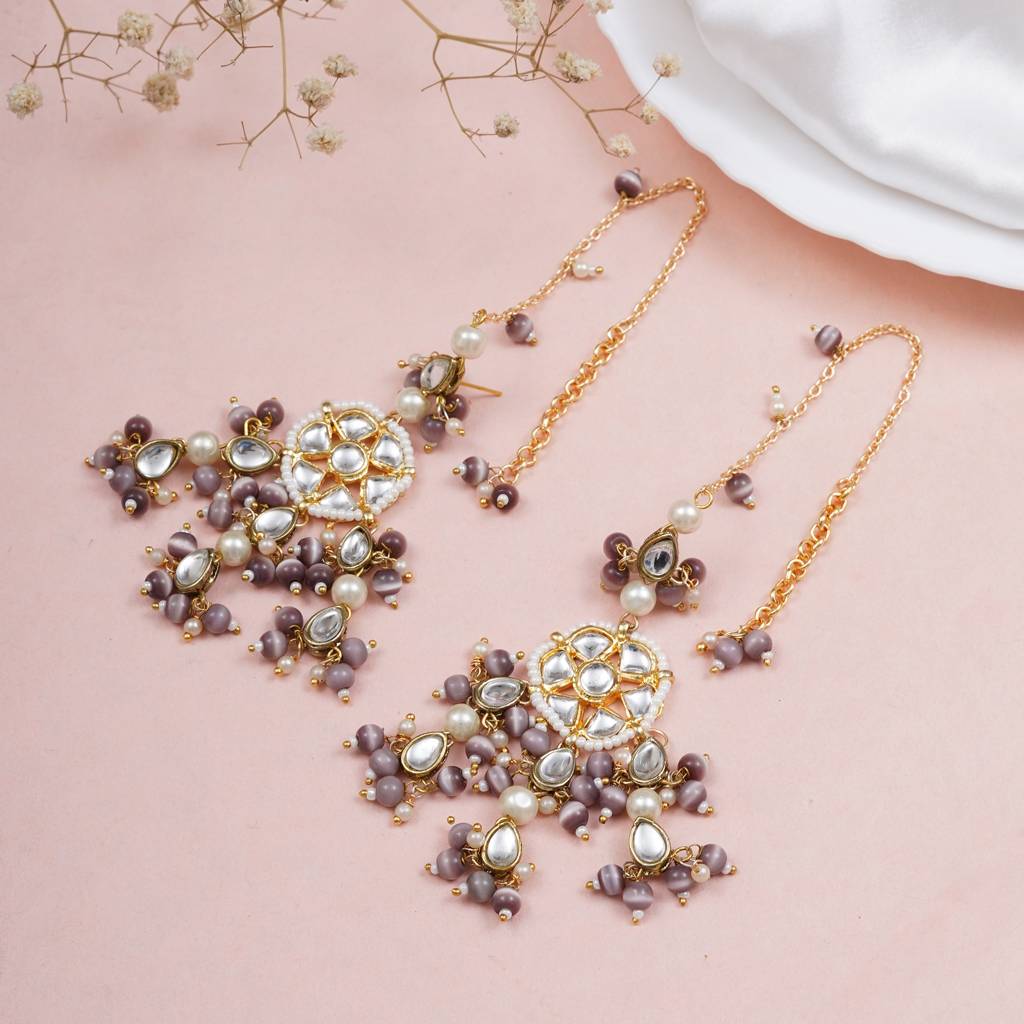 Bliss Kanauti Earrings : ACE239-DPu