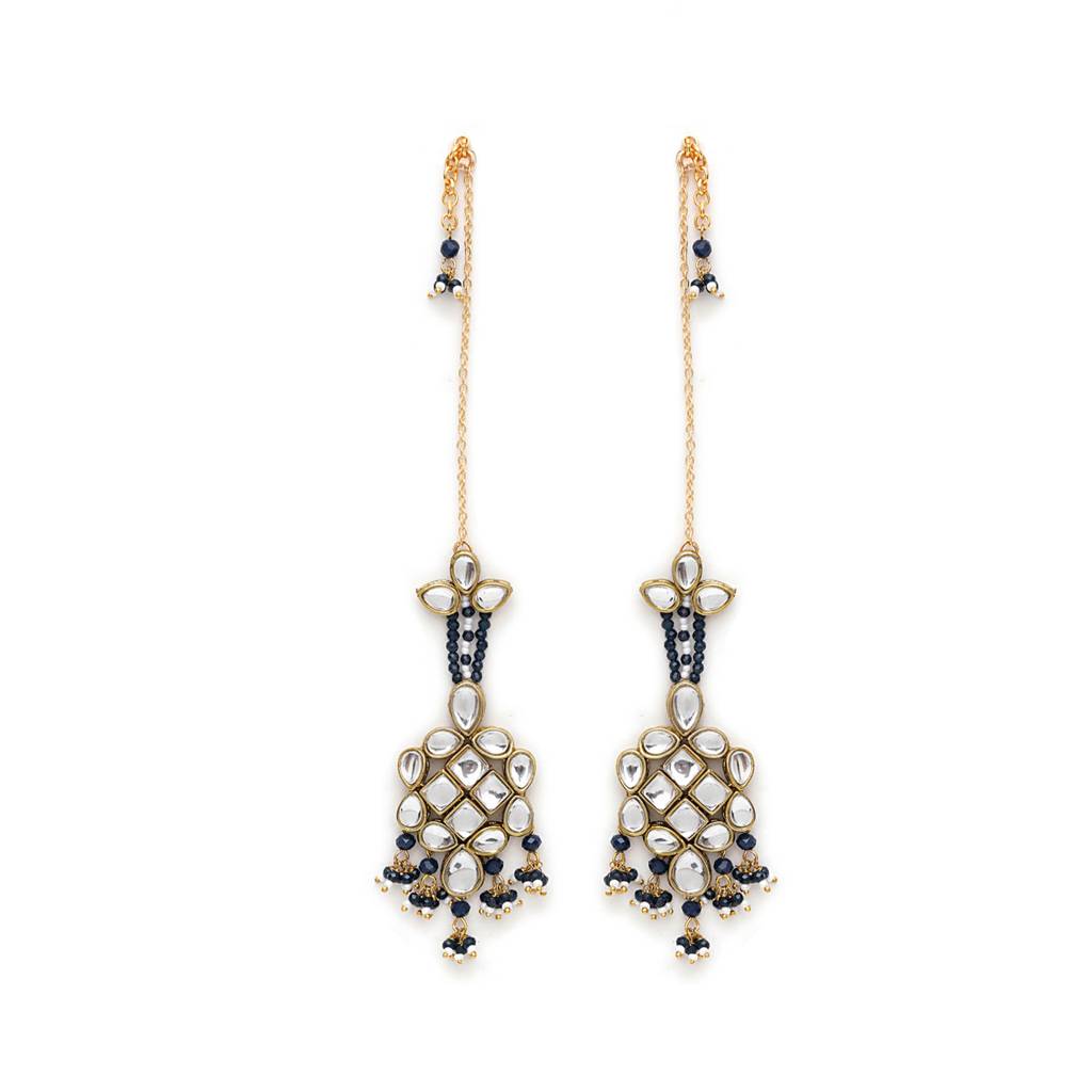 Majestic Kundan Earrings : ACE241-DB