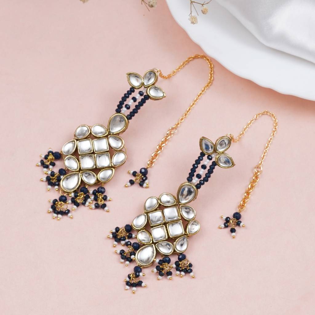 Majestic Kundan Earrings : ACE241-DB