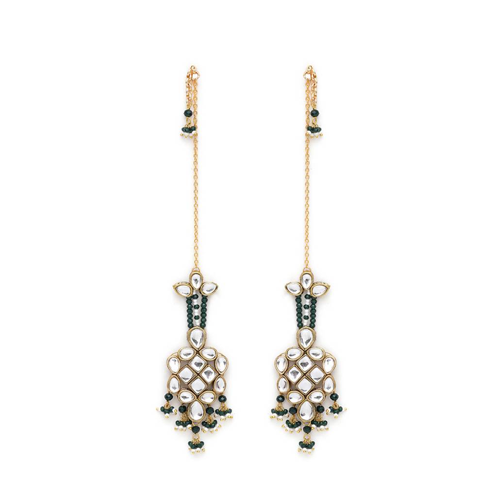 Majestic Kundan Earrings : ACE241-DG
