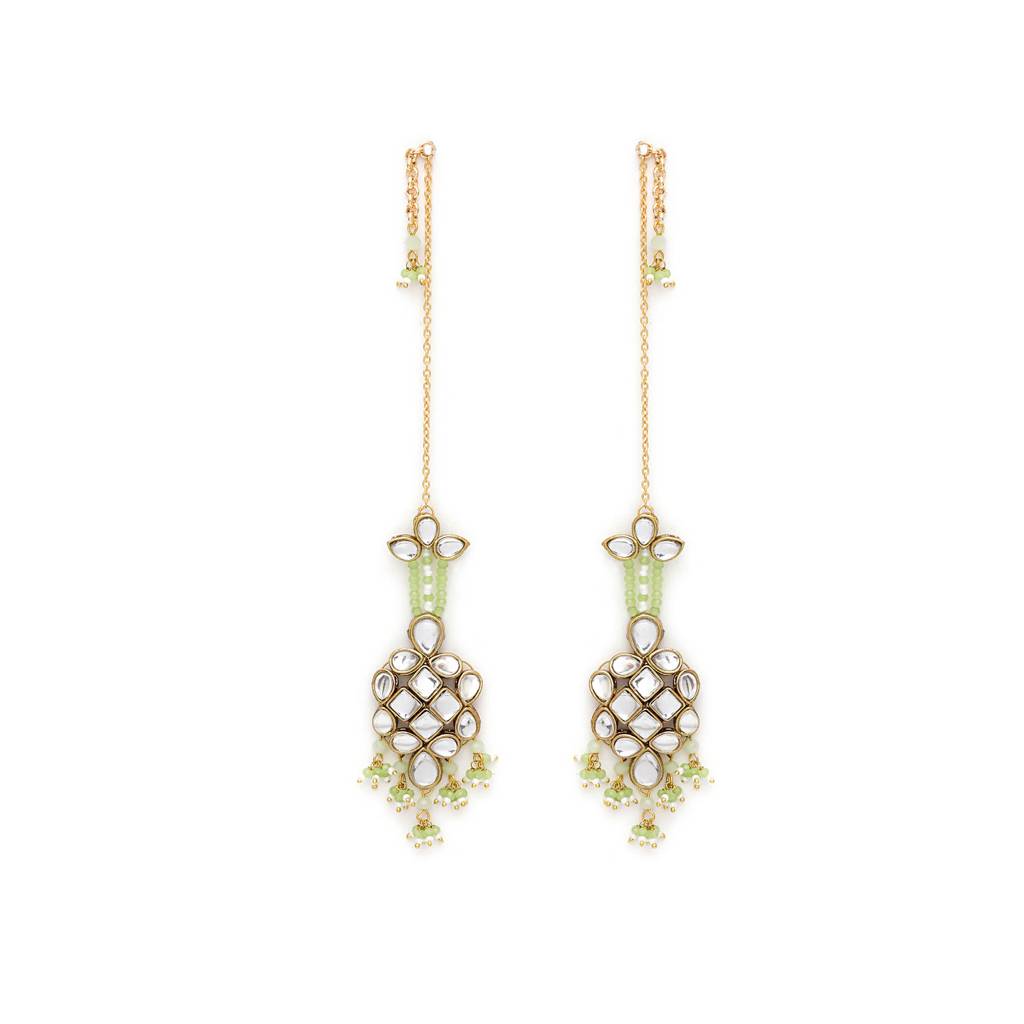 Majestic Kundan Earrings : ACE241-LG