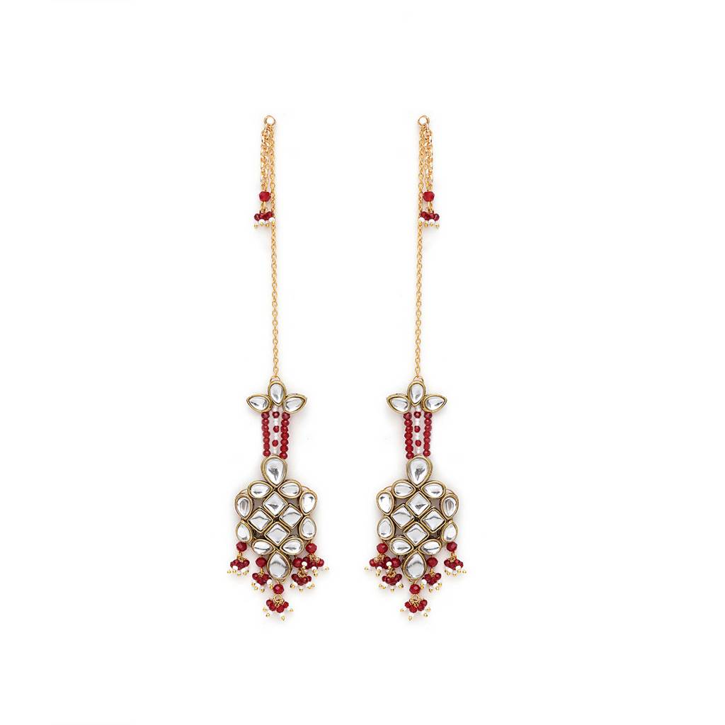 Majestic Kundan Earrings : ACE241-Re
