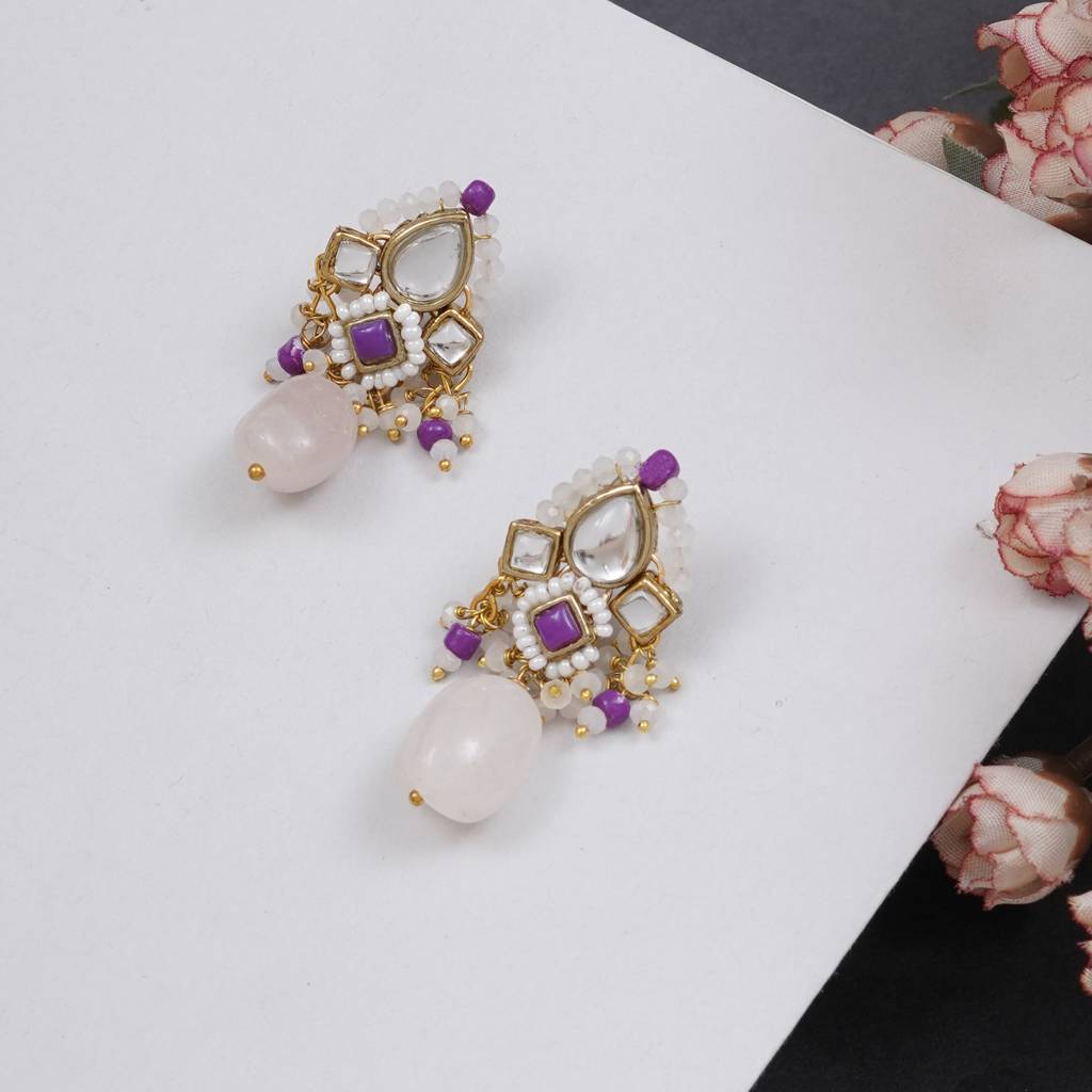 Affair Kundan Earrings : ACE248-DPu