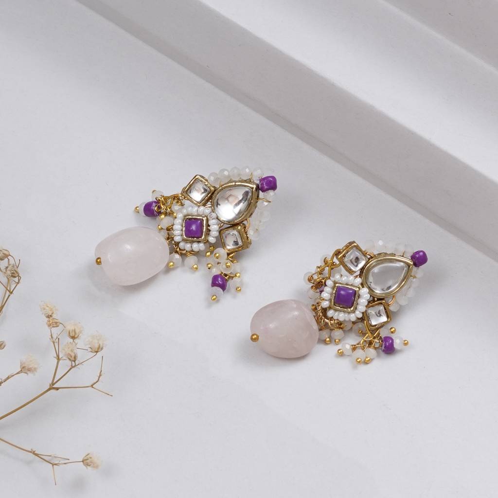 Affair Kundan Earrings : ACE248-DPu