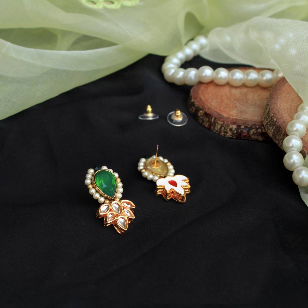 Ethnic Bling Stud Earrings : ACE258