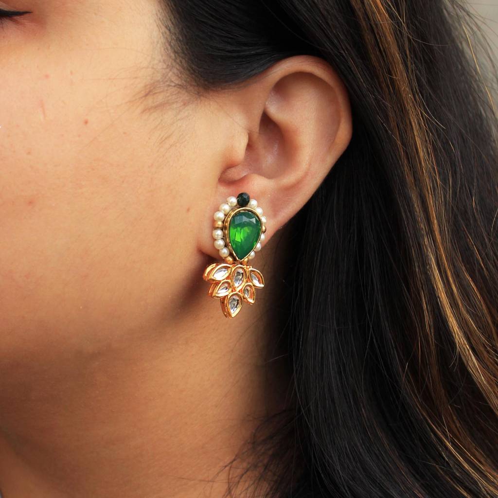 Ethnic Bling Stud Earrings : ACE258