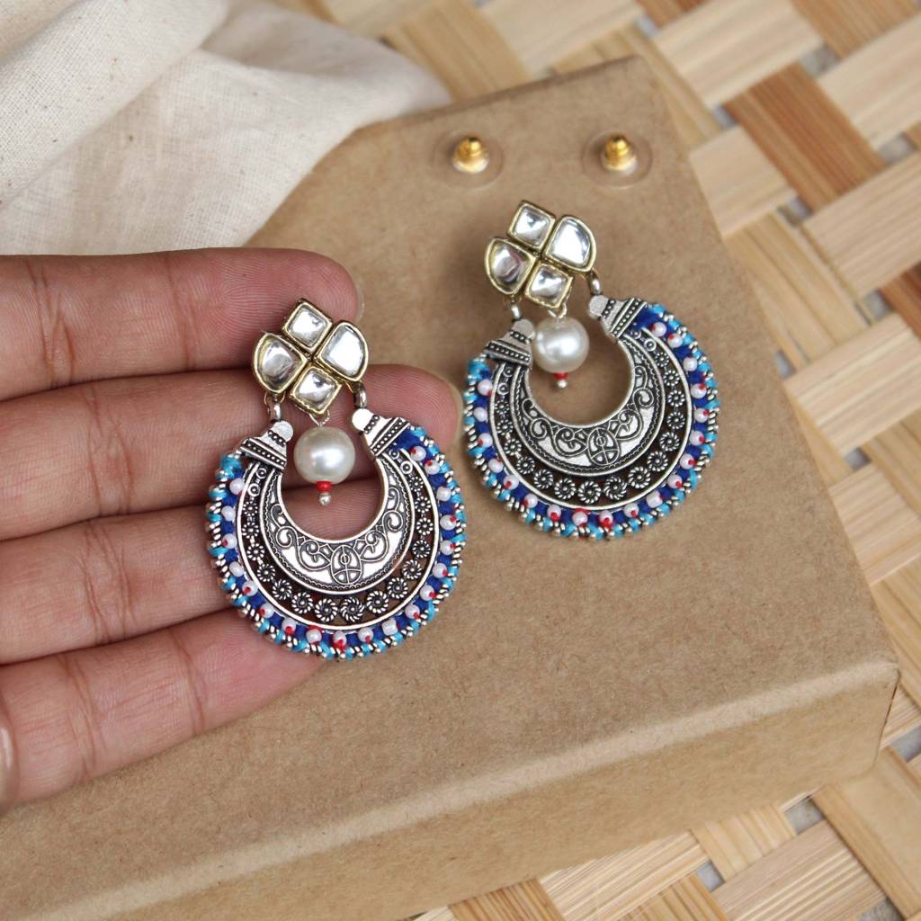 Kundan Stud Classic Chand Baliyan : ACE264