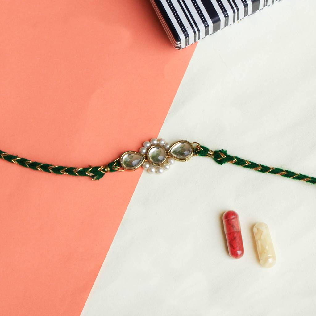 Kundan Amaze Rakhi With Roli Chawal : ACJR034