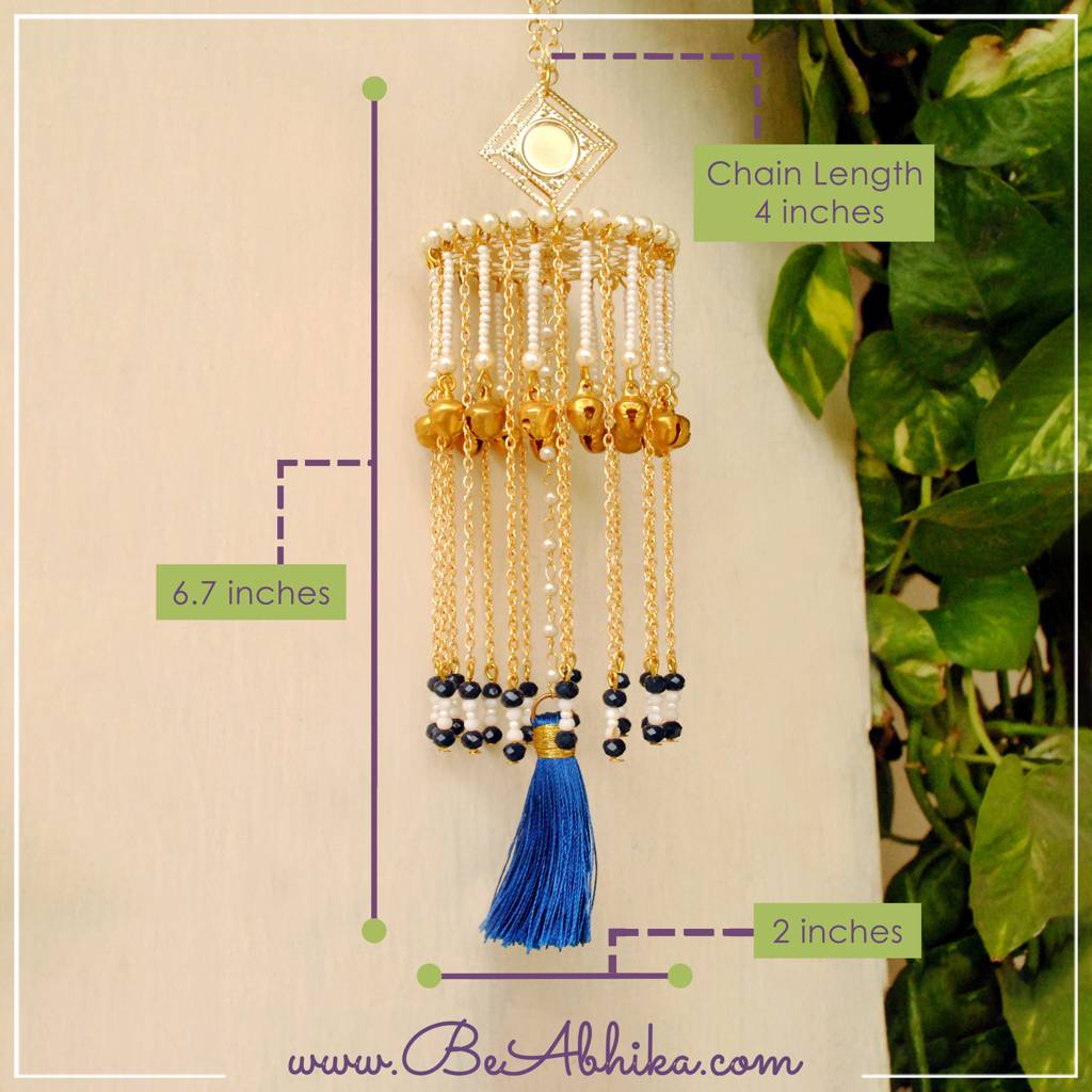 Ghunghroo And Tassel Mini Kaleera : ACKL015-B