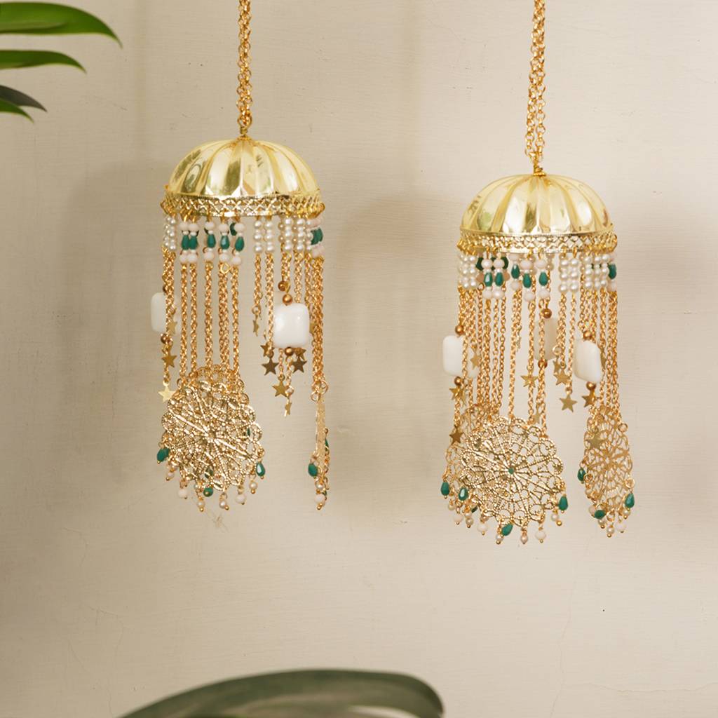 Golden Disk With Twinkling Stars Mini Kaleere : ACKL016-G