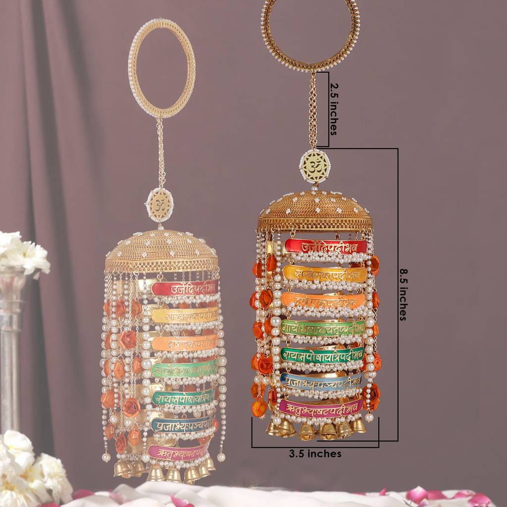 7 Vachan Meenakari Kaleere - Set Of 2 Pieces : ACKL050