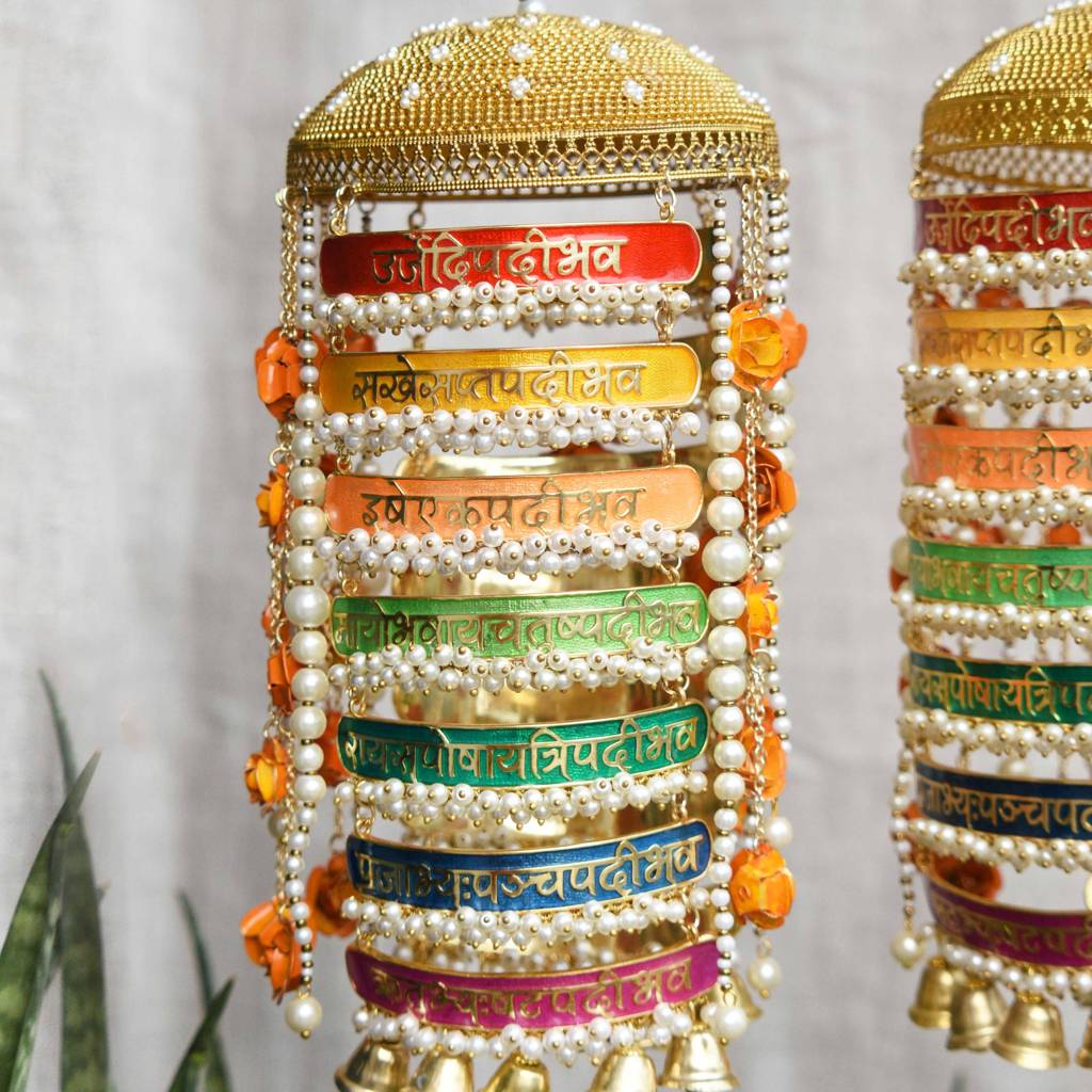 7 Vachan Meenakari Kaleere - Set Of 2 Pieces : ACKL050
