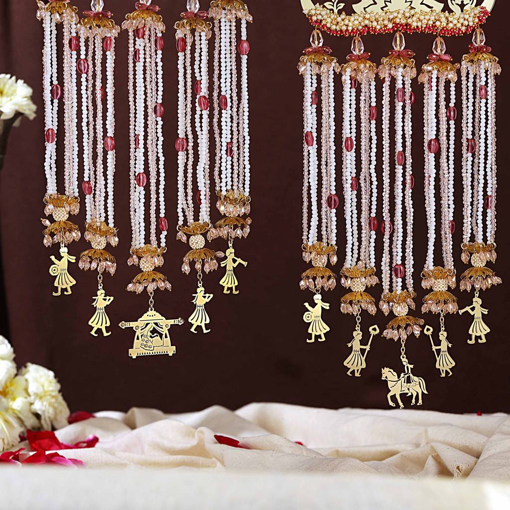 7 Vachan Symbols With Lotus Flat Kaleere - Set Of 2 Pieces : ACKL051