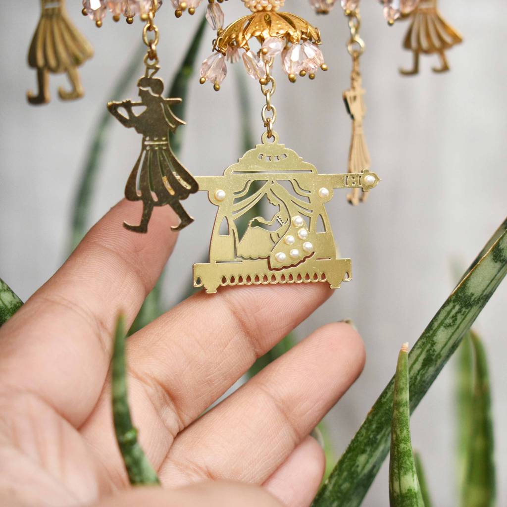 7 Vachan Symbols With Lotus Flat Kaleere - Set Of 2 Pieces : ACKL051