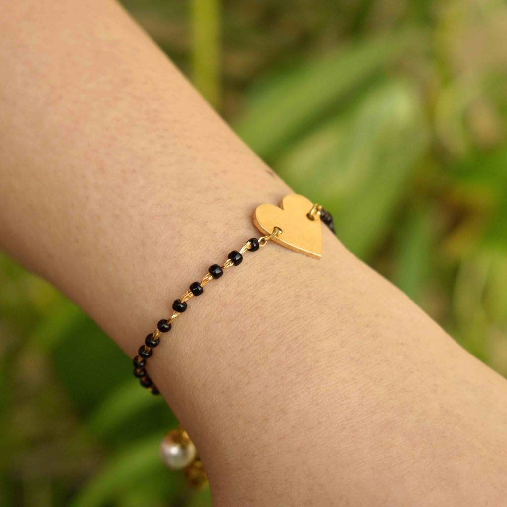 Amore- The Heart Charm Mangalsutra Bracelet : ACMB003