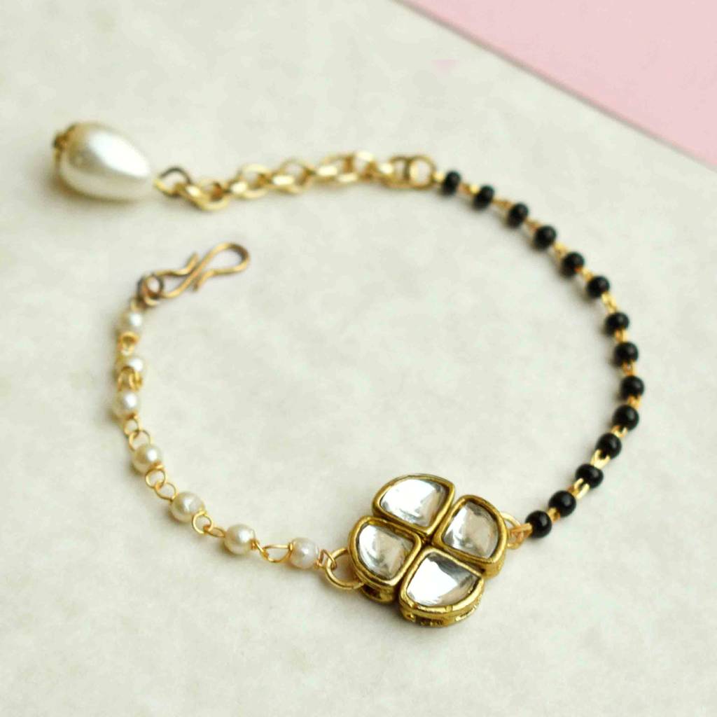 Kundan Elegance Mangalsutra Bracelet : ACMB005